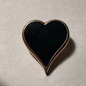 Sarar Gold and Black Heart Pendant